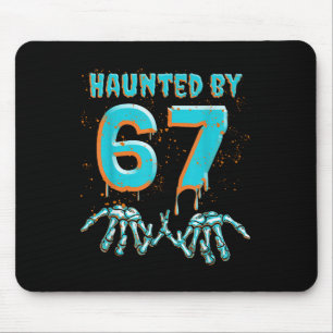Spaß 67 Meme Halloween Skelett Hand Verflucht  Mousepad