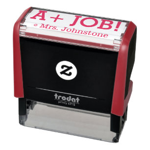 Spaß "A+ JOB!" Bestätigung Rubber-Briefmarke Permastempel