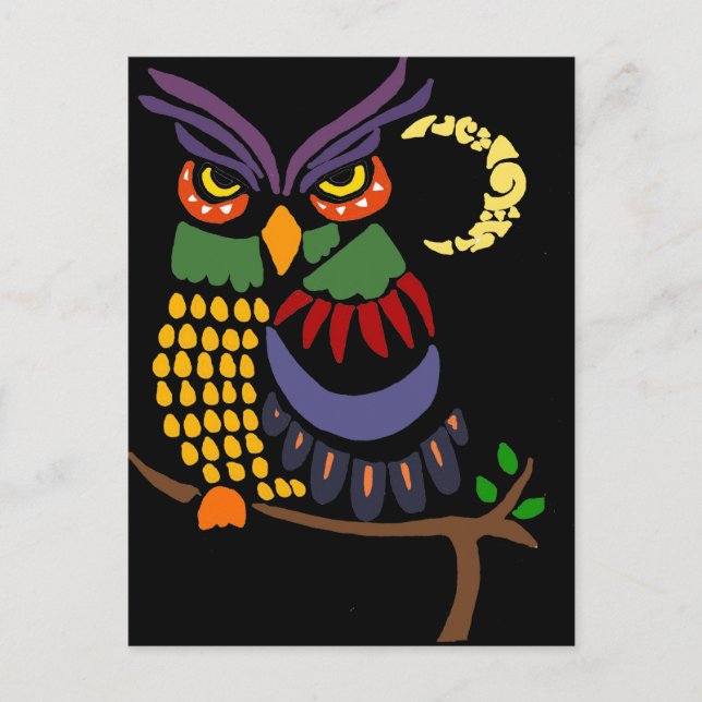 Spaß Abstrakte Kunst Postkarte (Vorderseite)