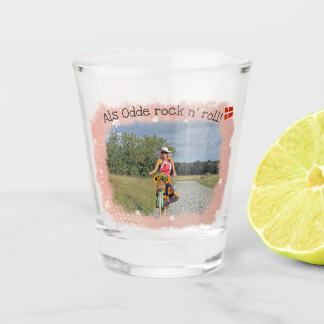 Spaß als Odde, Dänemark Shot Glass! Schnapsglas (Vorderseite)