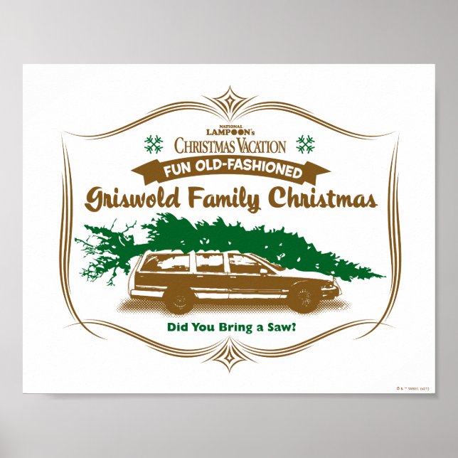 Spaß Alt-modische Griswold-Familie Weihnachten Poster (Vorne)