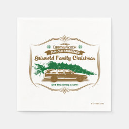 Spaß Alt-modische Griswold-Familie Weihnachten Serviette