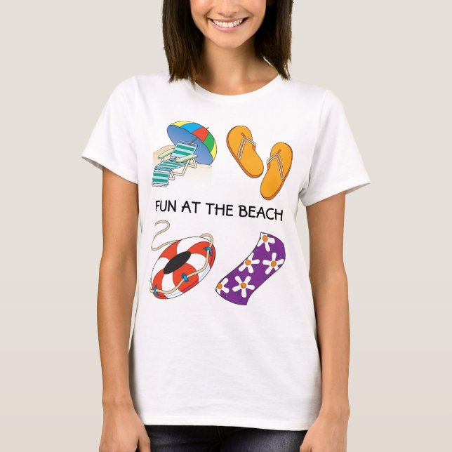 Spaß am Beach T - Shirt (Vorderseite)