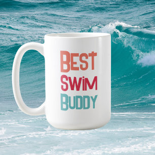 Spaß am besten schwimmen Buddy Schwimmen Moderne T Kaffeetasse