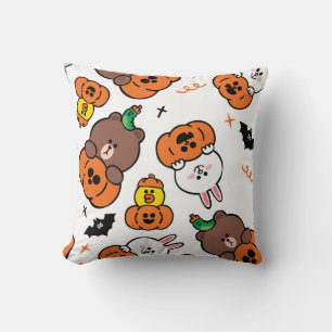 Spaß am Halloween-Kürbis-Fledermäusen Kissen