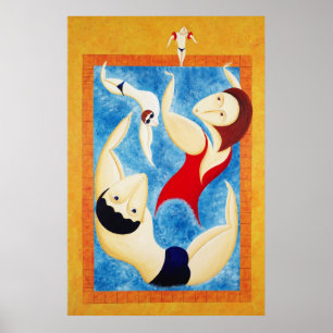 Spaß am Pool Poster