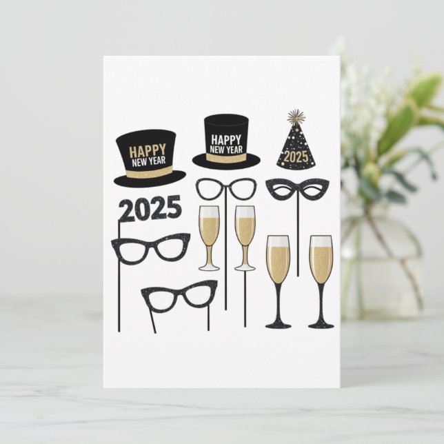 Spaß am Silvesterabend Einladung (Stehend Vorderseite)