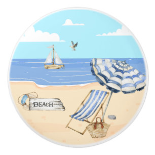 Spaß am Strand Blue Aqua Aqua Keramikknauf