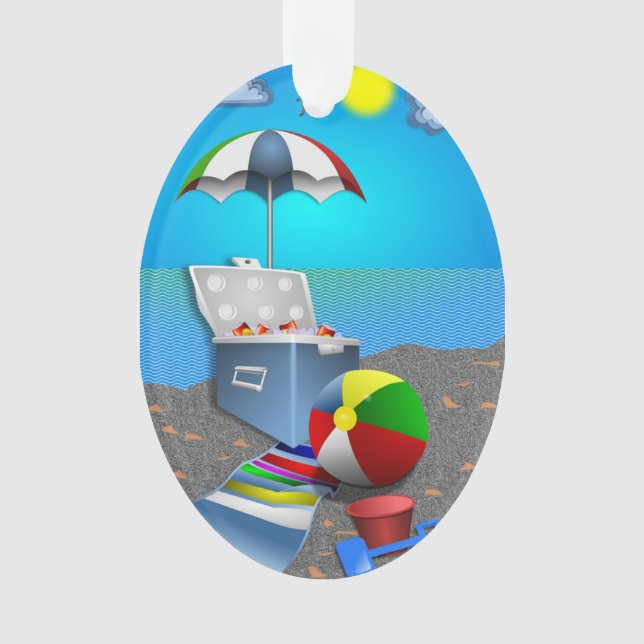 SPASS AM STRAND ORNAMENT (Vorderseite)