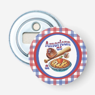Spaß amerikanisch als Baseball & Apple Pie Flaschenöffner