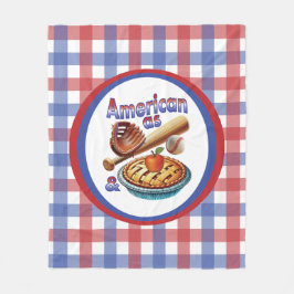 Spaß amerikanisch als Baseball & Apple Pie Fleecedecke