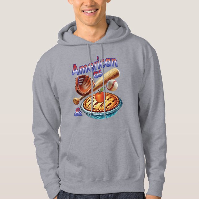 Spaß amerikanisch als Baseball & Apple Pie Hoodie (Vorderseite)