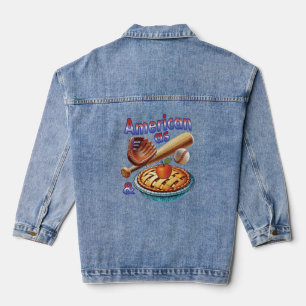 Spaß amerikanisch als Baseball & Apple Pie Jeansjacke