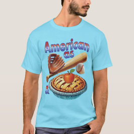 Spaß amerikanisch als Baseball & Apple Pie T-Shirt