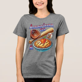 Spaß amerikanisch als Baseball & Apple Pie Tri-Blend Shirt
