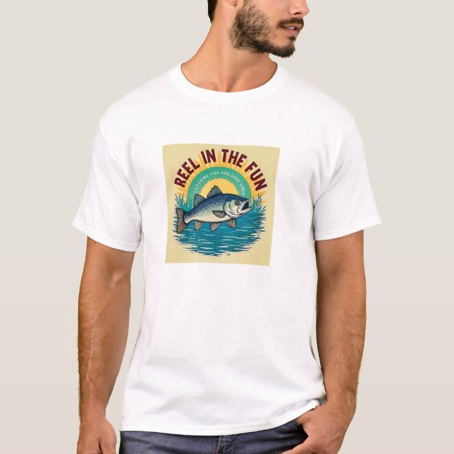 Spaß an der Angelroutine T-Shirt (Vorderseite)