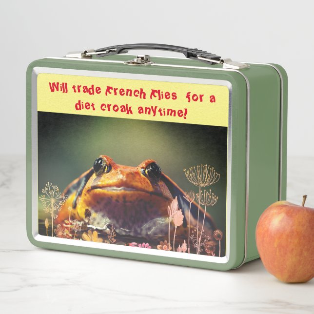 Spaß an der Green Frog School Metall Brotdose (Beispiel)