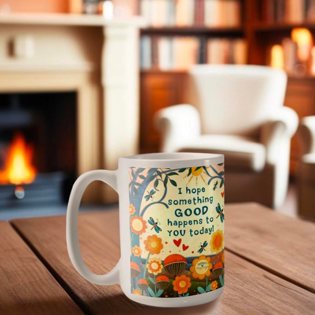 Spaß an etwas Gutes Zitat Blumengeiz Kaffeetasse (Von Creator hochgeladen)