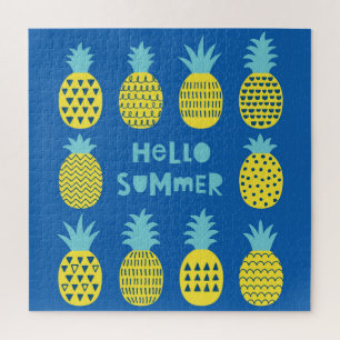 Spaß Ananas Vintager Kartenentwurf