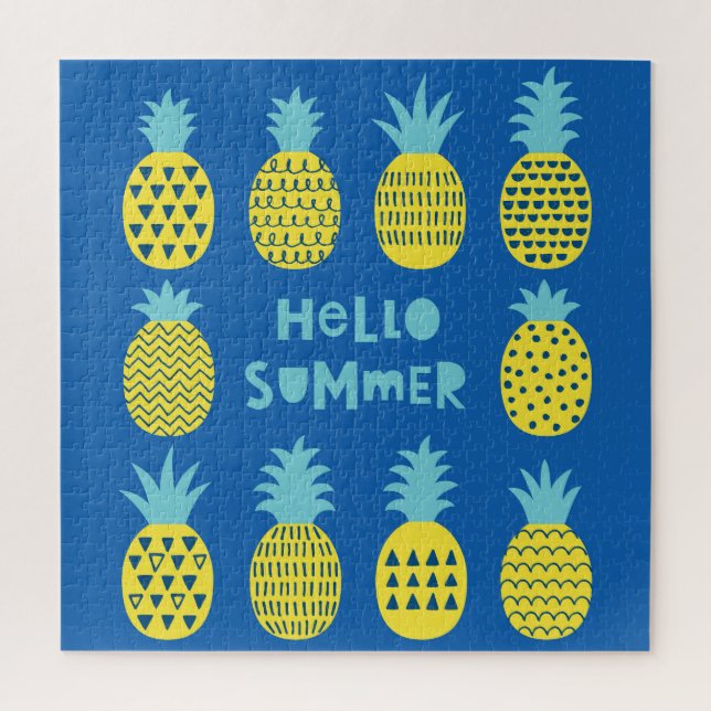 Spaß Ananas Vintager Kartenentwurf (Vertikal)