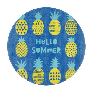 Spaß Ananas Vintager Kartenentwurf Schneidebrett