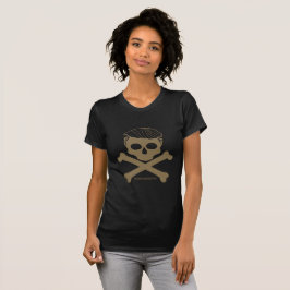 Spaß, Anti-Trumpf Damen-t-Schwarzes mit Goldlogo T-Shirt