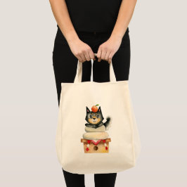 Spaß-Aquarell-Japaner Shiba Inu Hundekunst Tragetasche