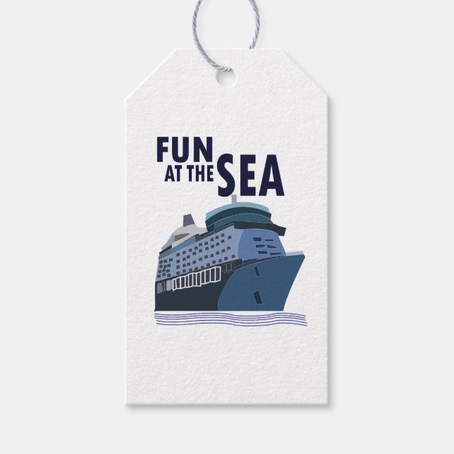 Spaß auf dem Kreuzfahrtschiff Geschenkanhänger (Vorderseite)