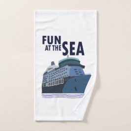 Spaß auf dem Kreuzfahrtschiff Handtuch