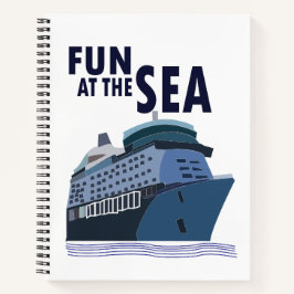 Spaß auf dem Kreuzfahrtschiff Notizbuch