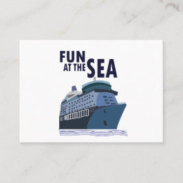 Spaß auf dem Kreuzfahrtschiff Visitenkarte