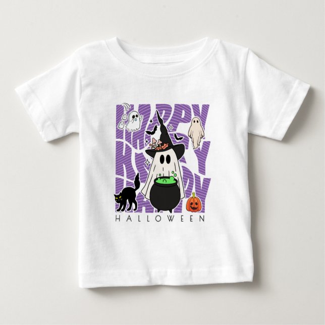 Spaß aufwecken | Happy Halloween Magic & Mischief Baby T-shirt (Vorderseite)