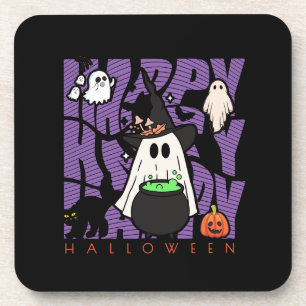 Spaß aufwecken Happy Halloween Magic & Mischief Getränkeuntersetzer