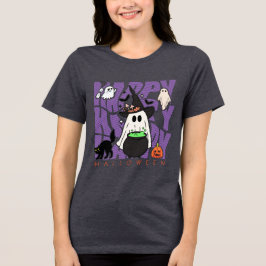 Spaß aufwecken | Happy Halloween Magic & Mischief Tri-Blend Shirt