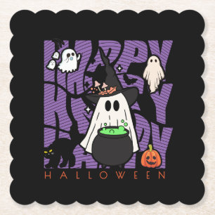 Spaß aufwecken   Happy Halloween Magic & Mischief Untersetzer