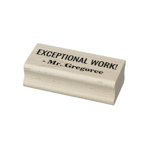 Spaß "AUSSERGEWÖHNLICHE ARBEIT!" + Benutzerdefinie Gummistempel
