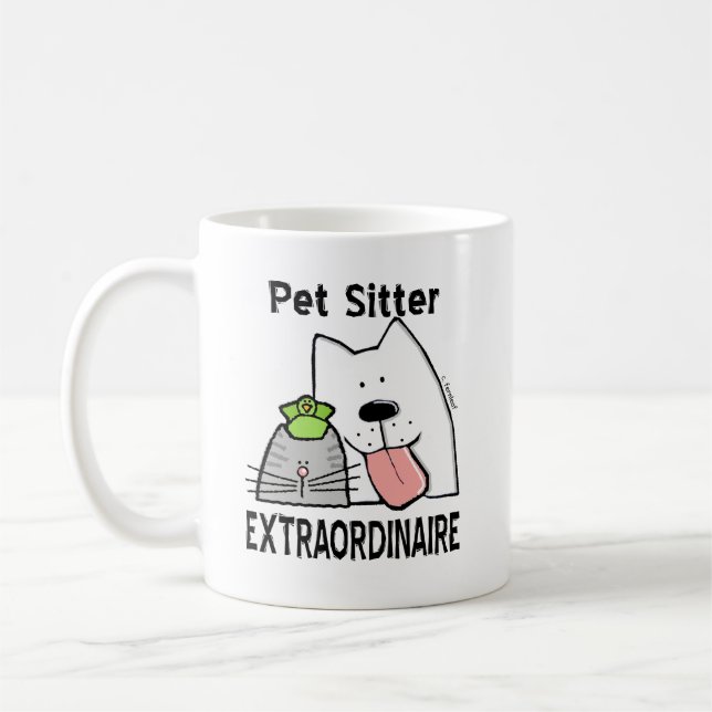Spaß Außergewöhnliche Sitzgelegenheit für Haustier Kaffeetasse (Links)