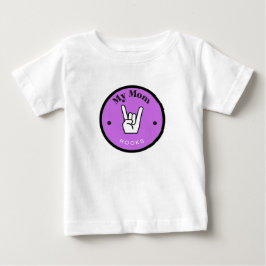 Spaß! Baby Fine Jersey T - Shirt - Meine Mama ROCK