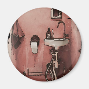 Spaß-Badezimmer Magnet