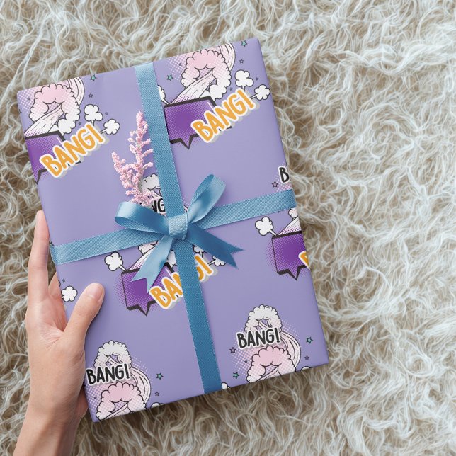 Spaß Bang Comic Stil trendige Geschenk Geschenkpapier (Von Creator hochgeladen)
