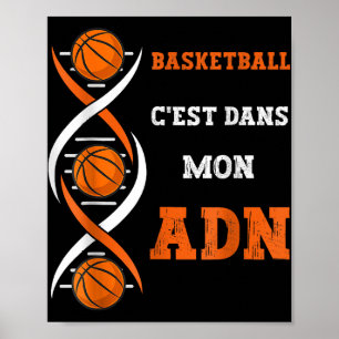 Spaß Basketball ist in meinem DNA-Basketball Poster