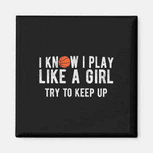 Spaß Basketball spielt wie ein Girl Ball Magnet