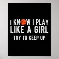 Spaß Basketball spielt wie ein Girl Ball