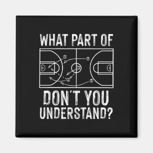 Spaß Basketball Trainer Design Männer Frauen Ball  Magnet