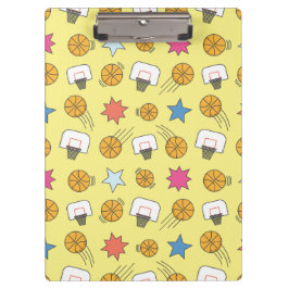 Spaß Basketballmuster Klemmbrett