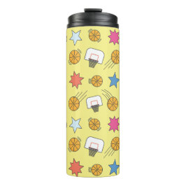 Spaß Basketballmuster Thermosbecher