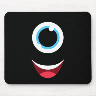 Spaß Beängstigend Monster Eyeball sieht leicht Hal Mousepad