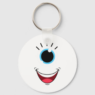Spaß Beängstigend Monster Eyell Face Easy Hallowee Schlüsselanhänger