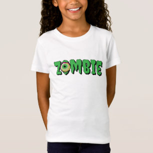 Spaß Beängstigende Niedliche Zombie Halloween Typo T-Shirt