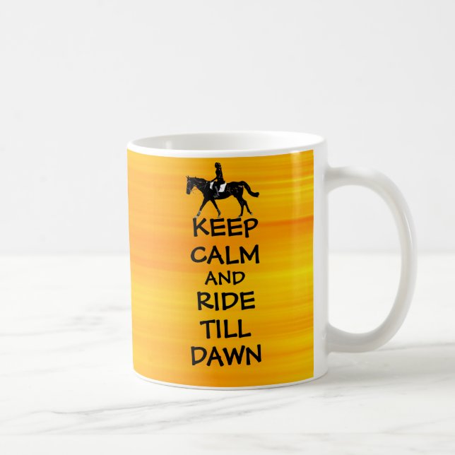 Spaß behalten Ruhe u. reiten bis Dämmerungs-Pferd Kaffeetasse (Rechts)